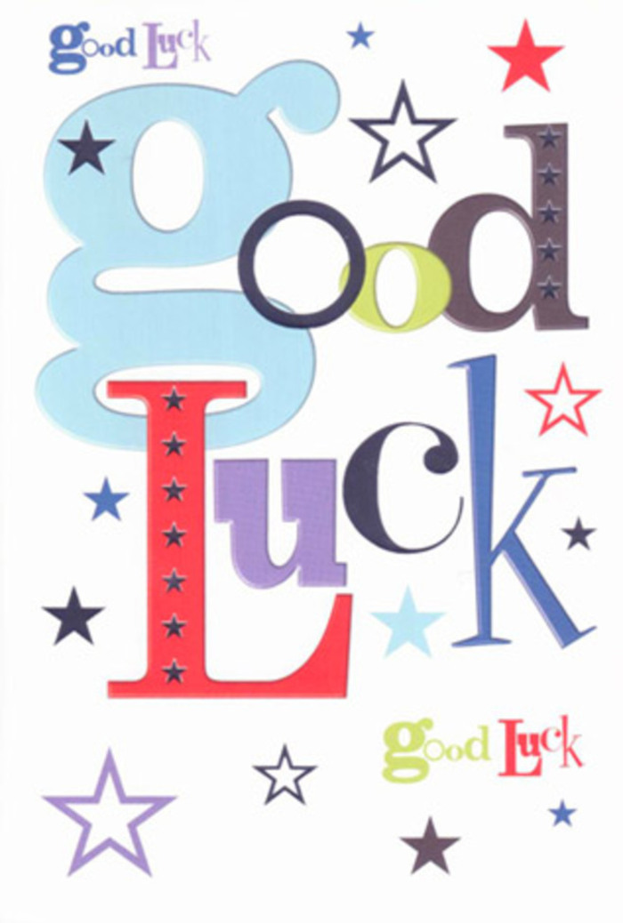 There's a subtle vibrancy to this luck-themed card, echoing Dalston's artistic edge and vibrant street life. Letters unfurl across the page-broad strokes of pastel blue, slim inky black, bursts of spirited red-each carefully weighted and full of personality. Colourful stars race across the clean white background, some bright and lively as Broadway Market on a Saturday, others faint like the first stars appearing above Shacklewell Lane at dusk. The design is playful yet heartfelt, as if the card itself is cheering from the sidelines, echoing the laughter and encouragement heard in local cafés or at the Dalston Curve Garden. The ample white space lends every shade a sense of airiness and modernity, creating a composition that feels open, warm, and full of possibility. More than just a greeting, this good luck card is a token of genuine belief and hope-and whether tucked inside a bouquet or slipped into a friend's hand, it radiates the easy camaraderie and optimism unique to Dalston's community spirit.
